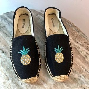 Soludos size 6 pineapple loafers espadrilles